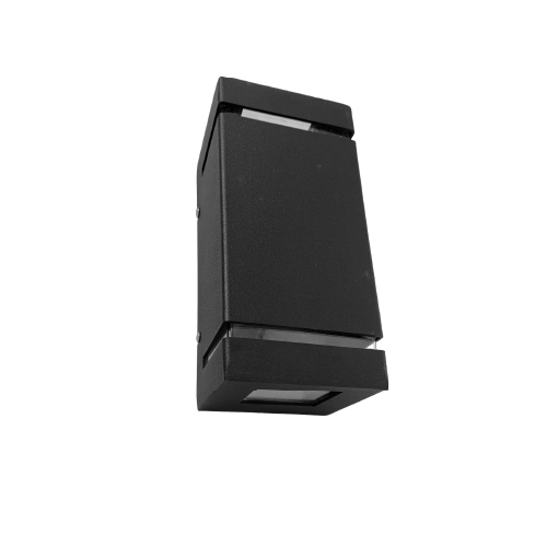 Aplique pared bidireccional gu10 aluminio negro